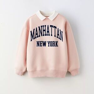 Zara Kids VARSITY POLO SWEATSHIRT